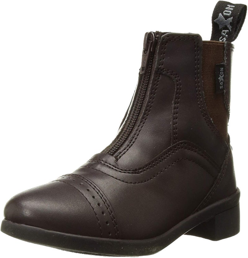 Saxon Syntovia Zip Paddock Boots, Brown, Ladies 7.5